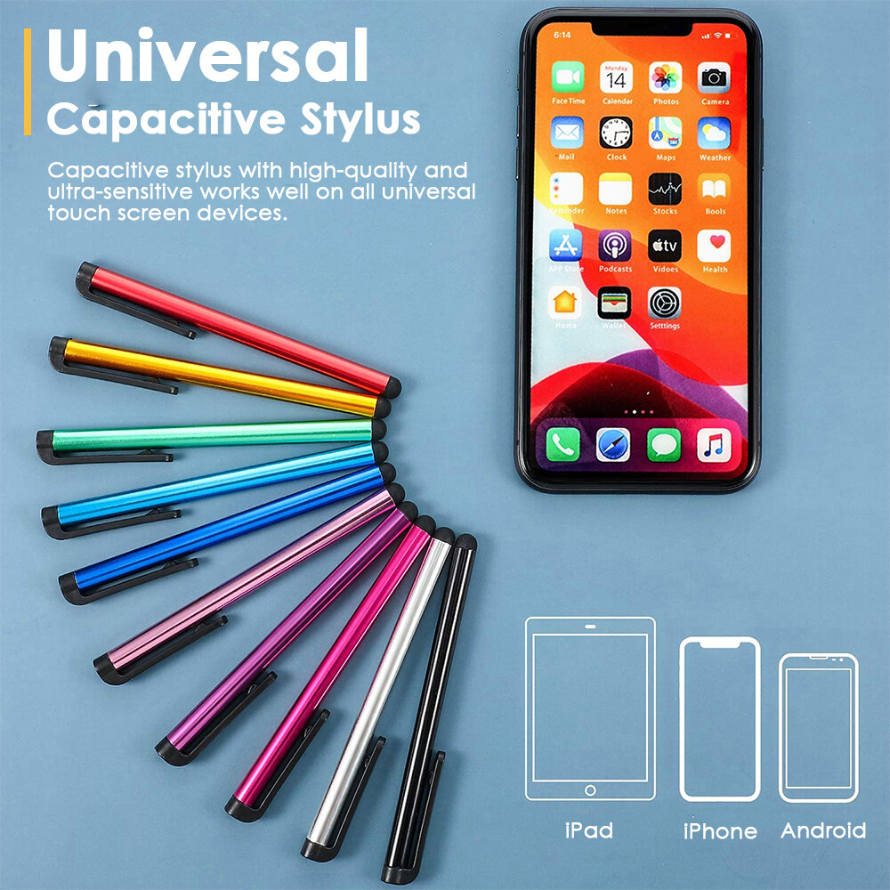40pcs Capacitive Touch Screen Stylus Pen Universal Fr iPad iPhone Tablet Samsung