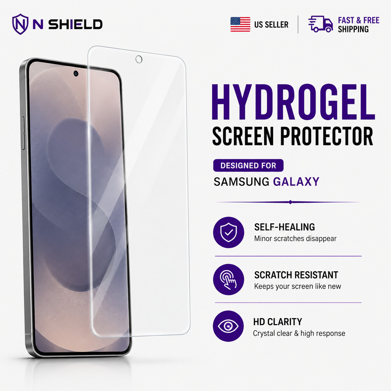 Hydrogel Screen Protector For Samsung Galaxy A55 A35 A25 A15 A05 A06 A56 A36 A26