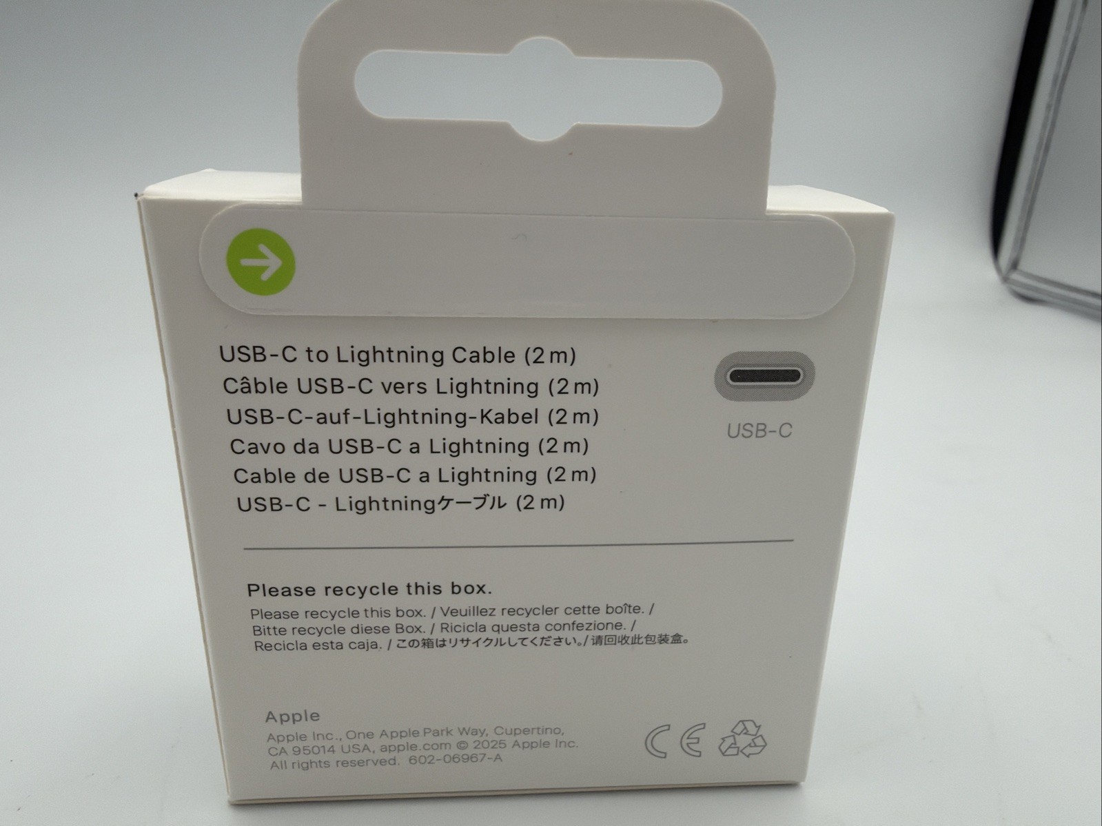 Genuine Apple Lightning to USB-C Cable 2 meter MW2R3AM/A A2441