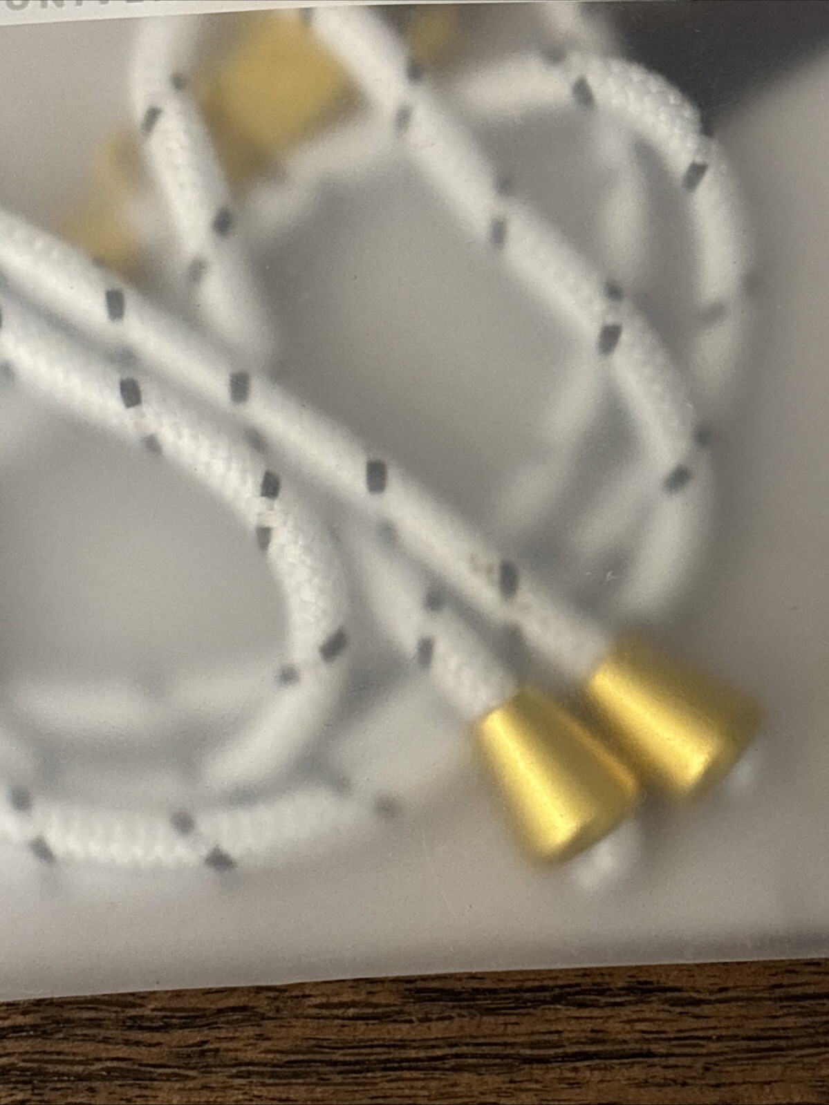Tech Candy Universal Phone Lanyard The Hookup. White Black Gold