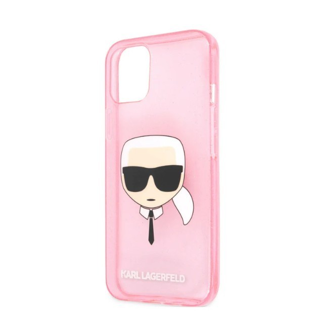 Karl Lagerfeld Choupette iPhone 11 Case Pink Glitter Hard Bumper Slim New