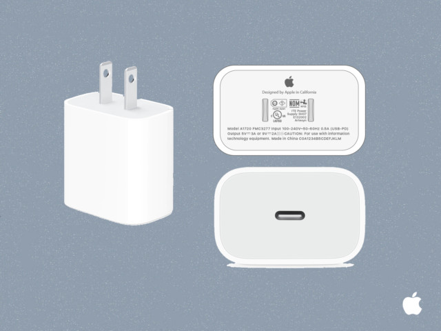 Apple 18-Watt USB-C Quick Charging Wall Power Adapter (A1720 / MU7T2LL/A)