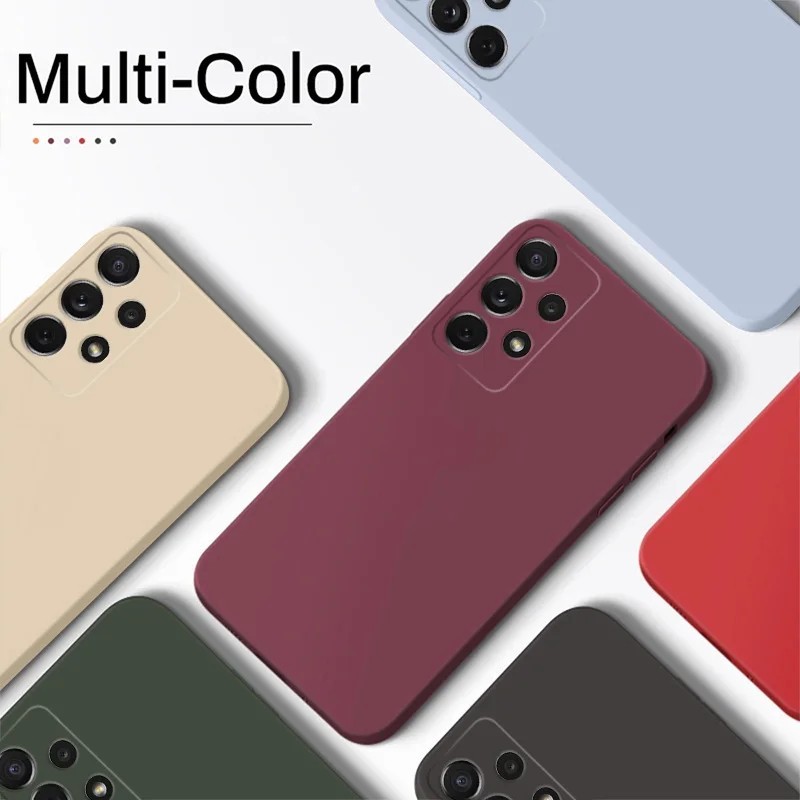 Luxury Liquid Silicone Case For Samsung Galaxy S25 S24 S23 FE S22 Plus A72 Cover