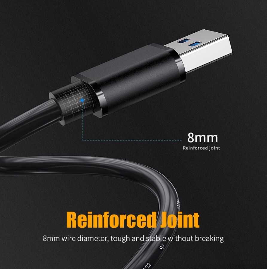 USB 3.0 A Male to A Male Cable Data Transfer Super Speed Power Charger Metal lot
