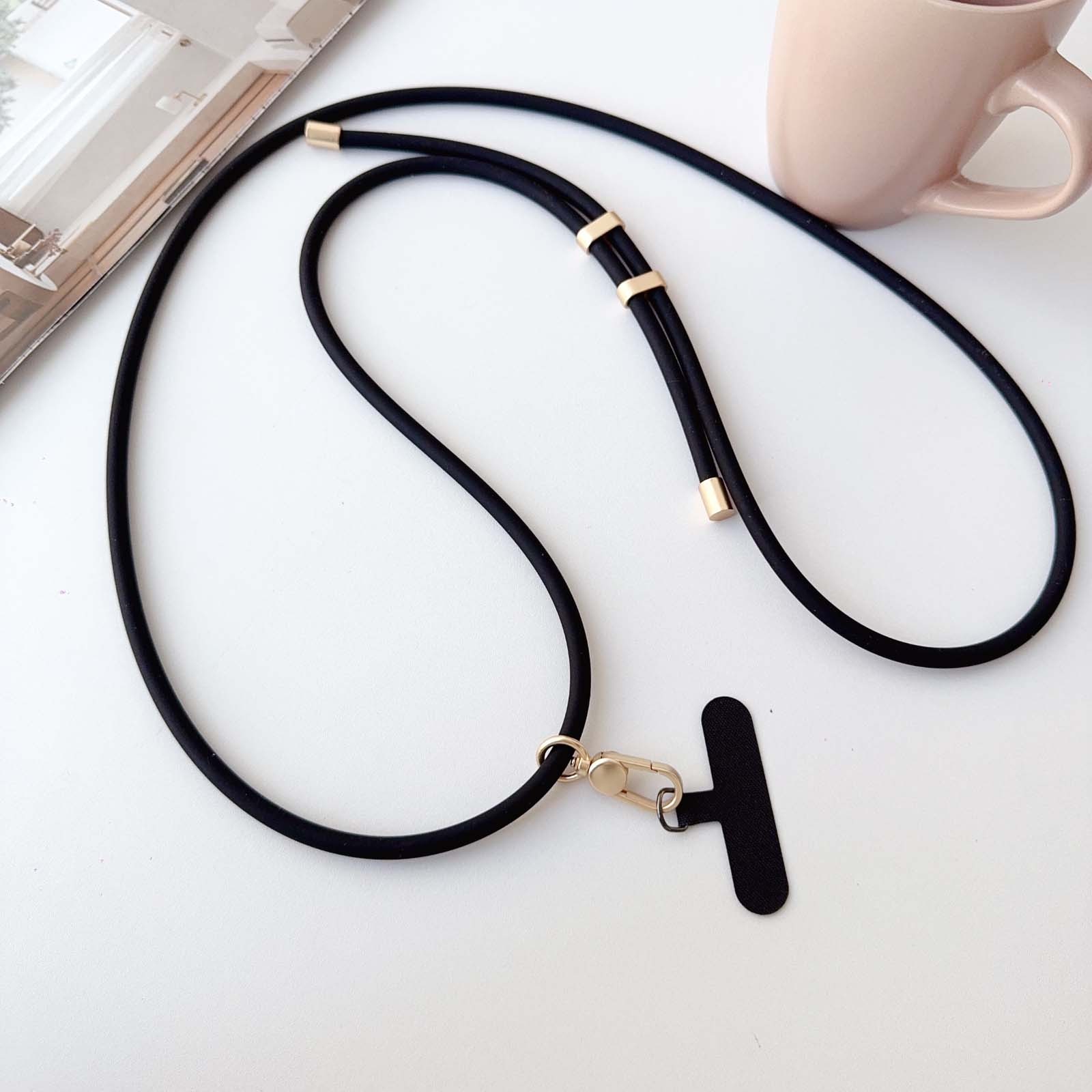 Unisex Soft Liquid Silicone Long Crossbody Strap for Phones Keys and Accessories