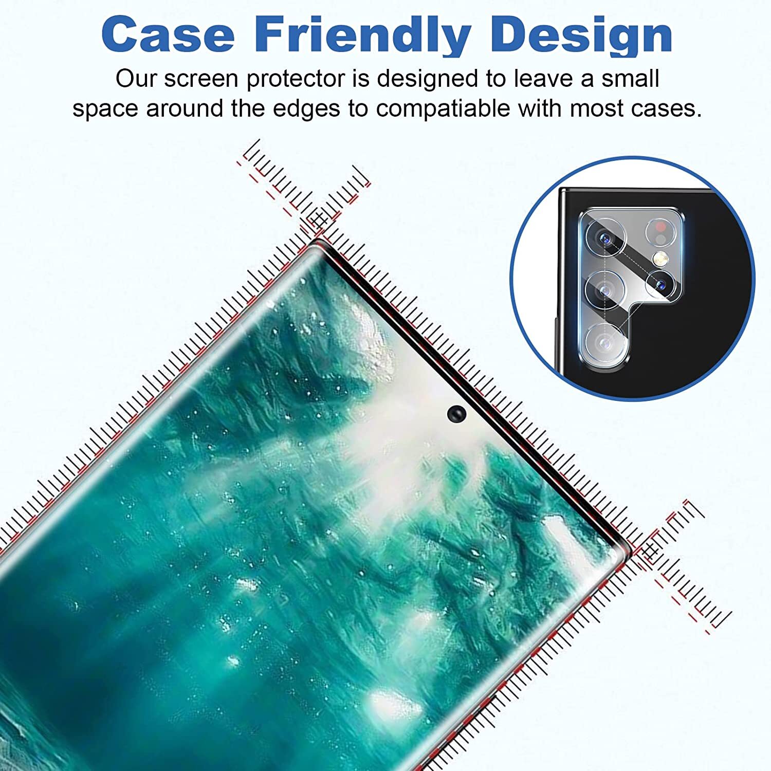 2X Tempered Glass Screen Protector For Samsung S8 S9 S10 S20 S21 S22 S23 S24 A14
