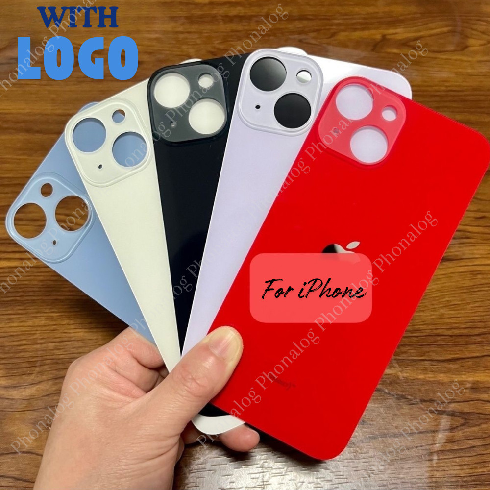 Back Glass replacement With Logo For iPhone 16 11 12 13 14 15 16 17 X Rear Cover
