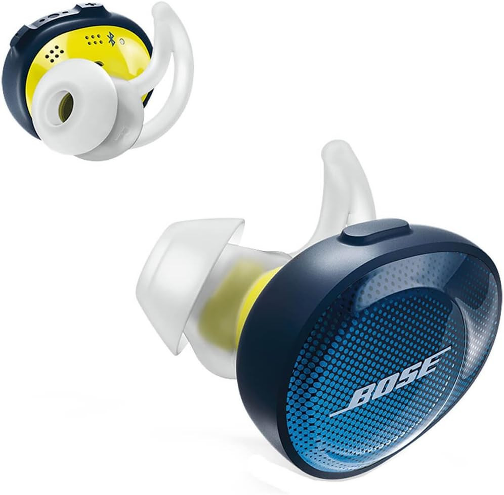 Bose SOUNDSPORT FREE Wireless Bluetooth Earbuds Midnight Blue – Citron Yellow