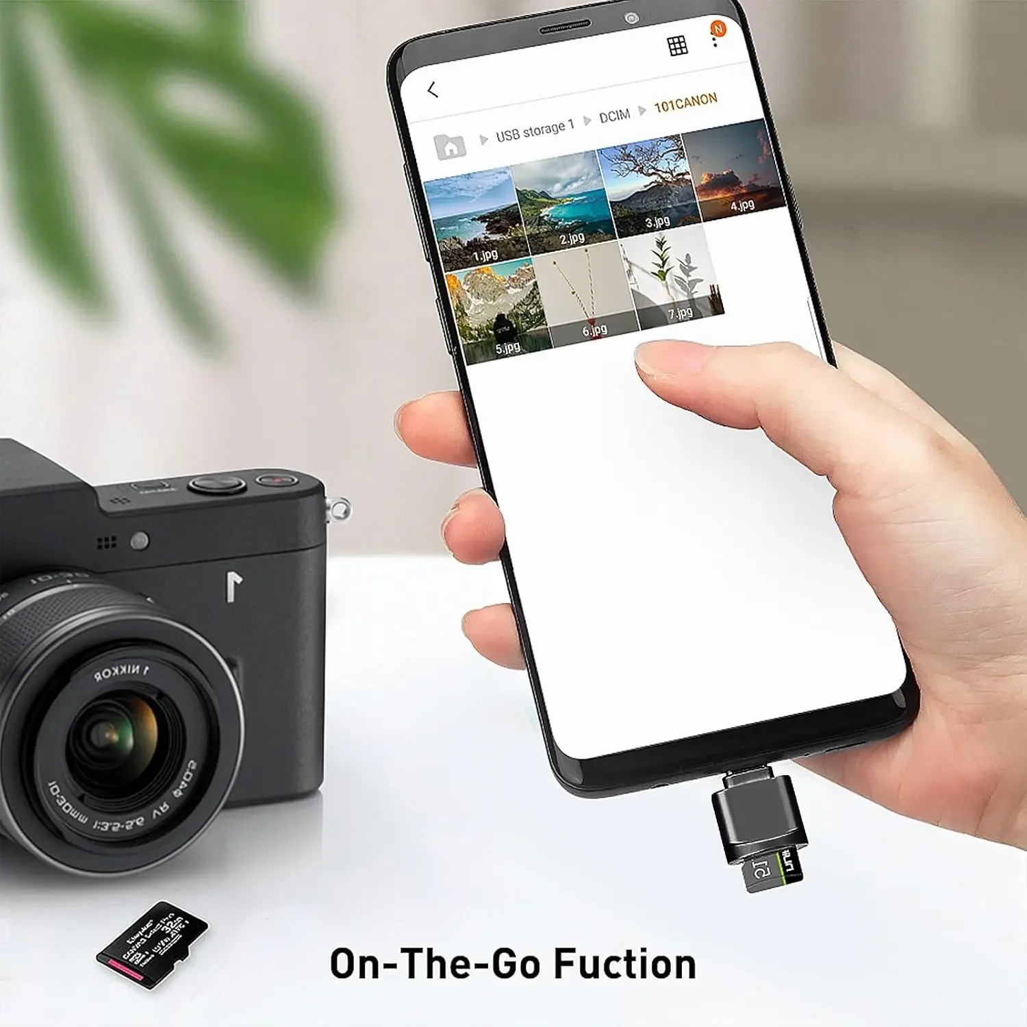 Type C To Micro SD TF Card Reader OTG USB Adapter Converter For Samsung Phone