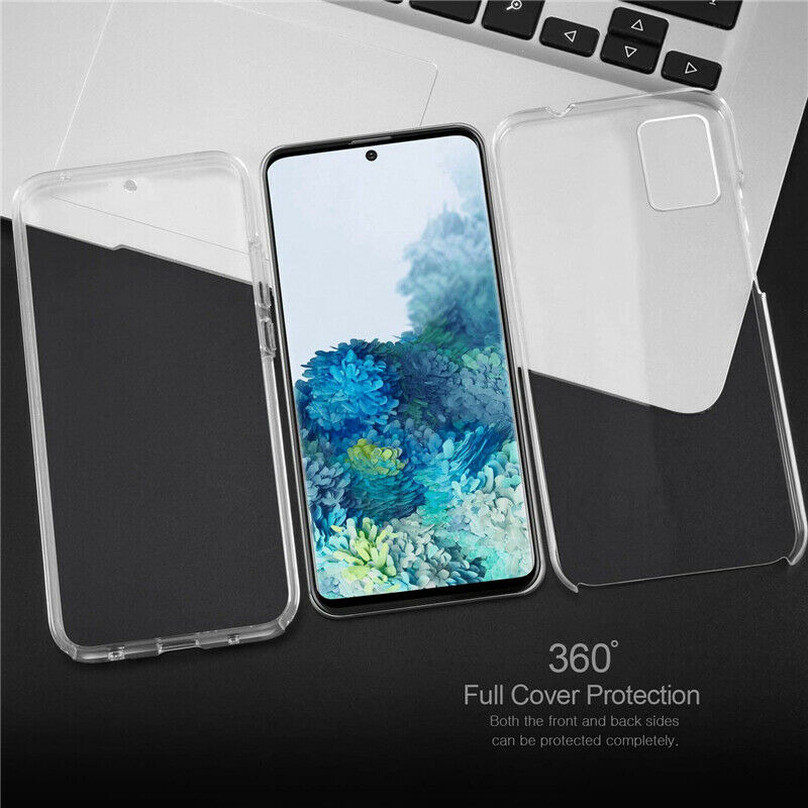 For Samsung Galaxy S10 S20 FE Plus 360° Full Protect Clear Soft TPU+PC Case Cov