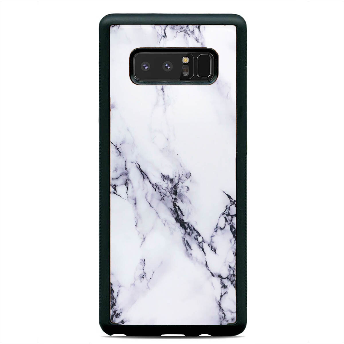 White Black Polished Marble Case Cover Samsung Galaxy S23 S22 Plus Ultra S21 S20