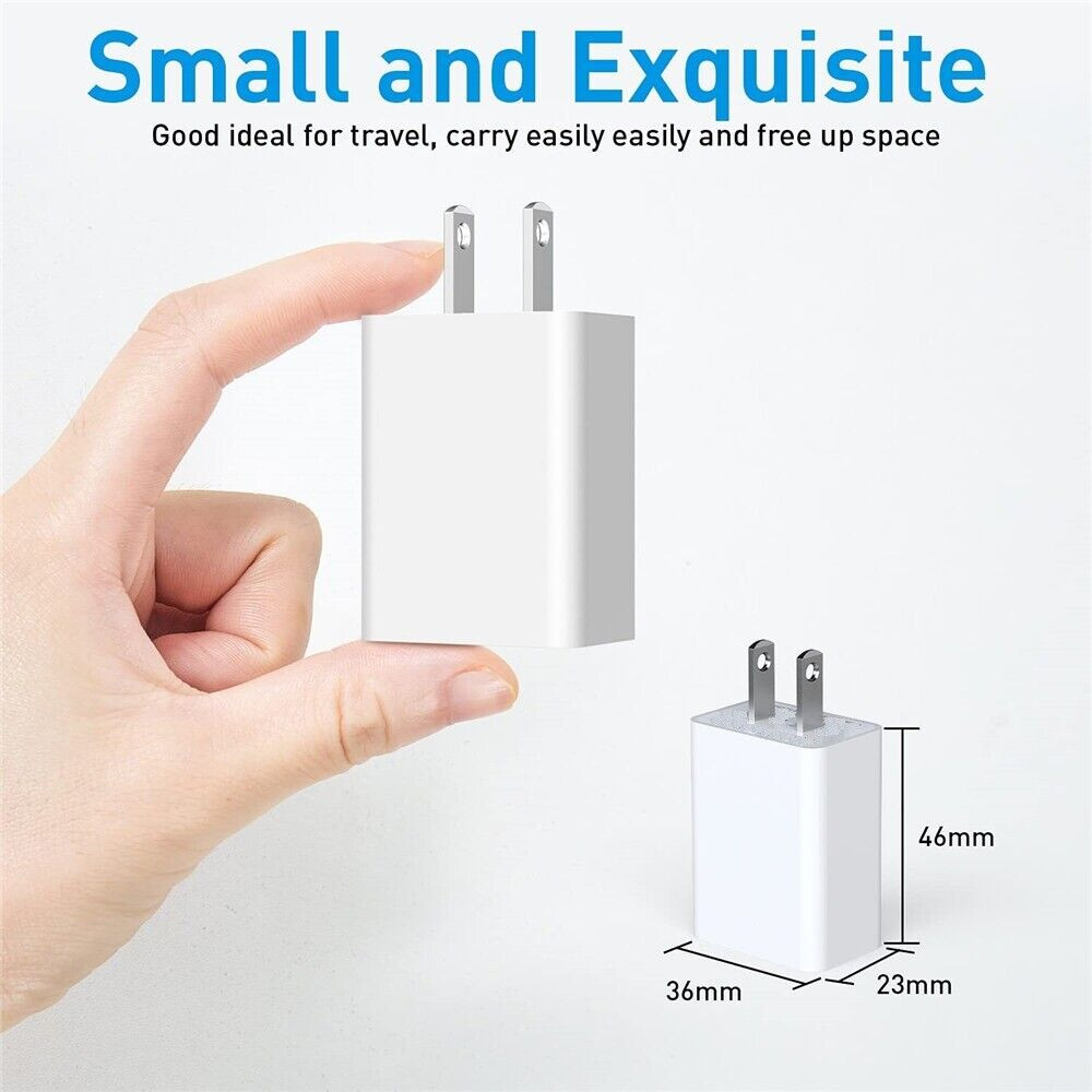 2Pack Lot 5V 2A USB Port Jack Wall Charger 5 Volt v 2 Amp AC to DC Power Adapter