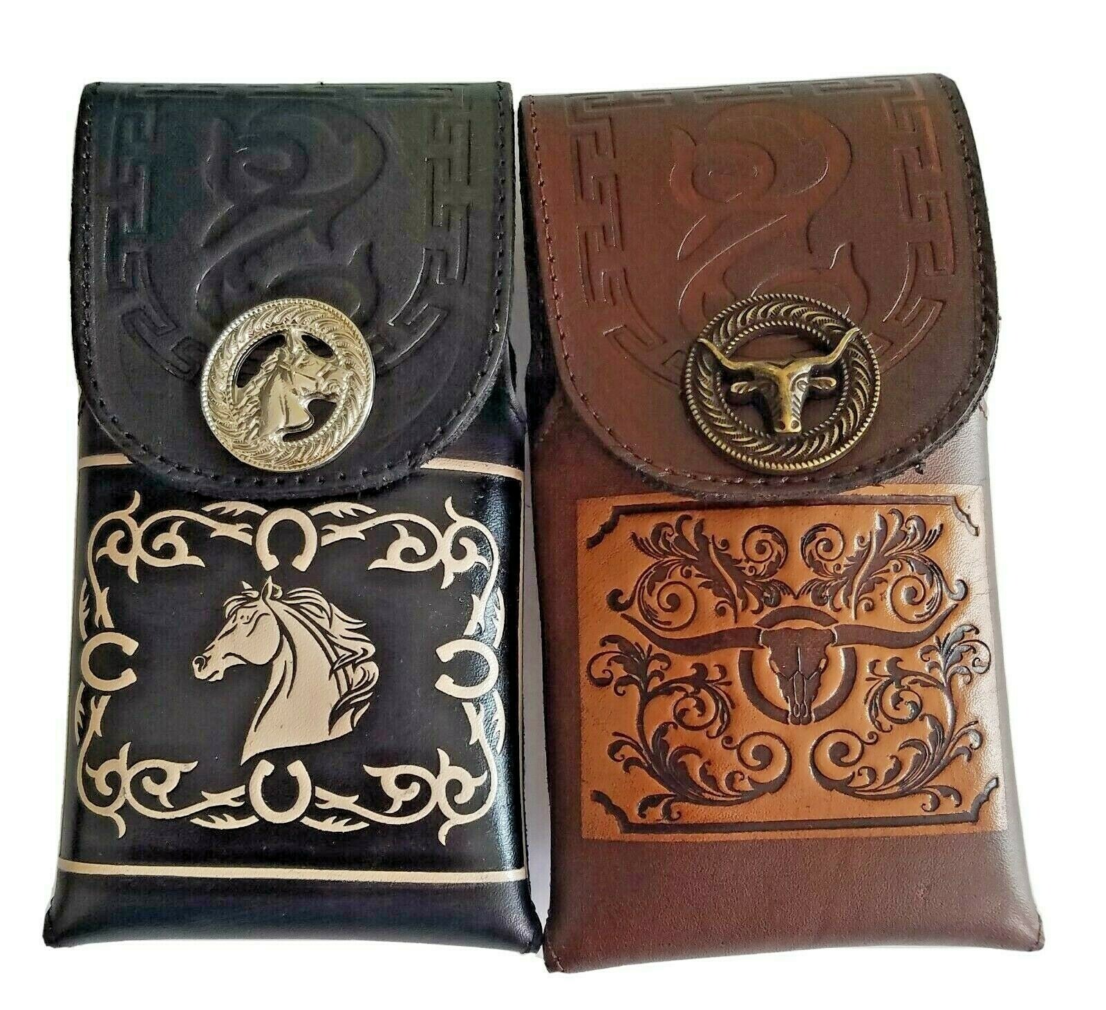 western cowboy funda handmade cellular case 7X4X0.75 Inches