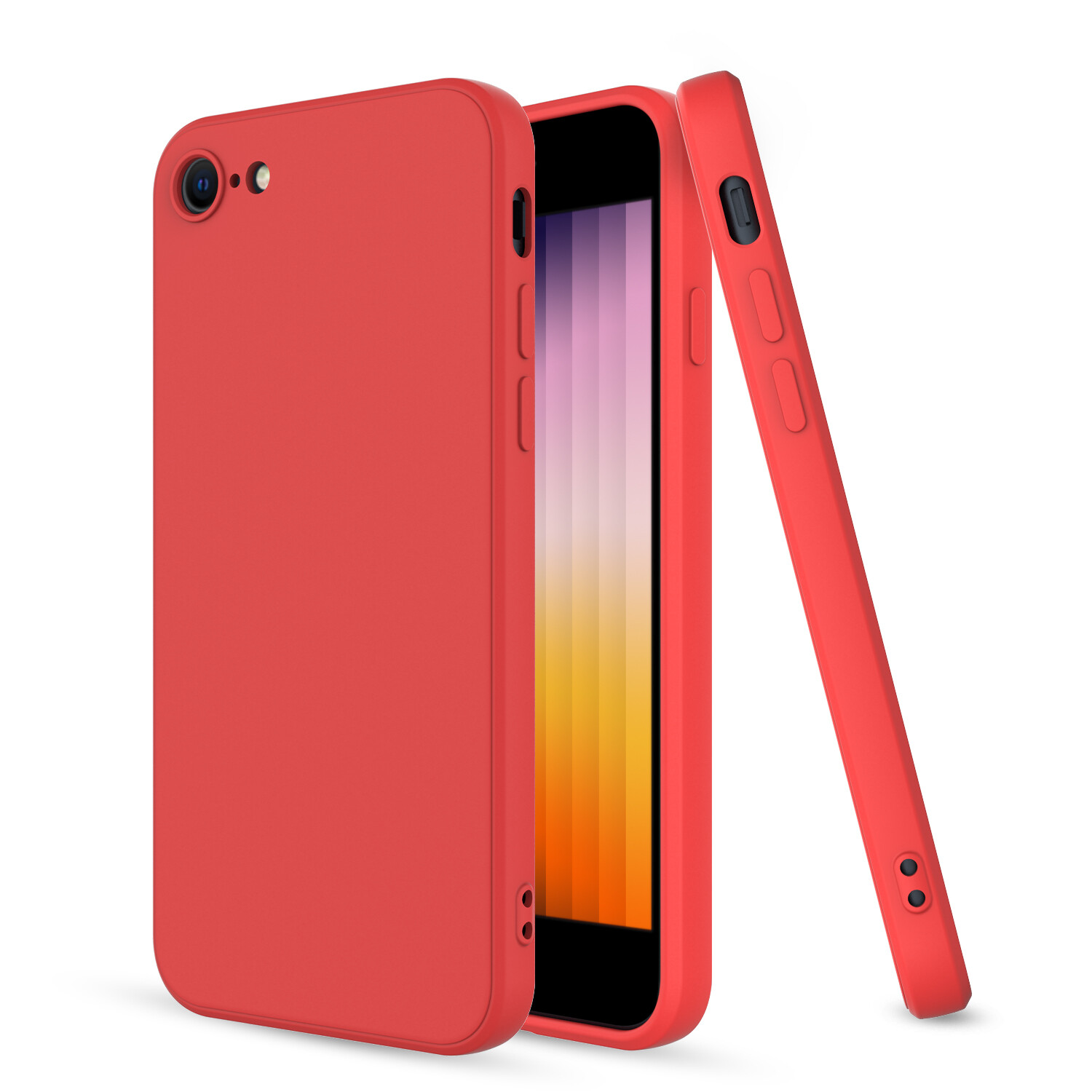 For iPhone 7/8/SE 2022/SE 3 2022 Liquid Silicone Case Shockproof Durable Cover