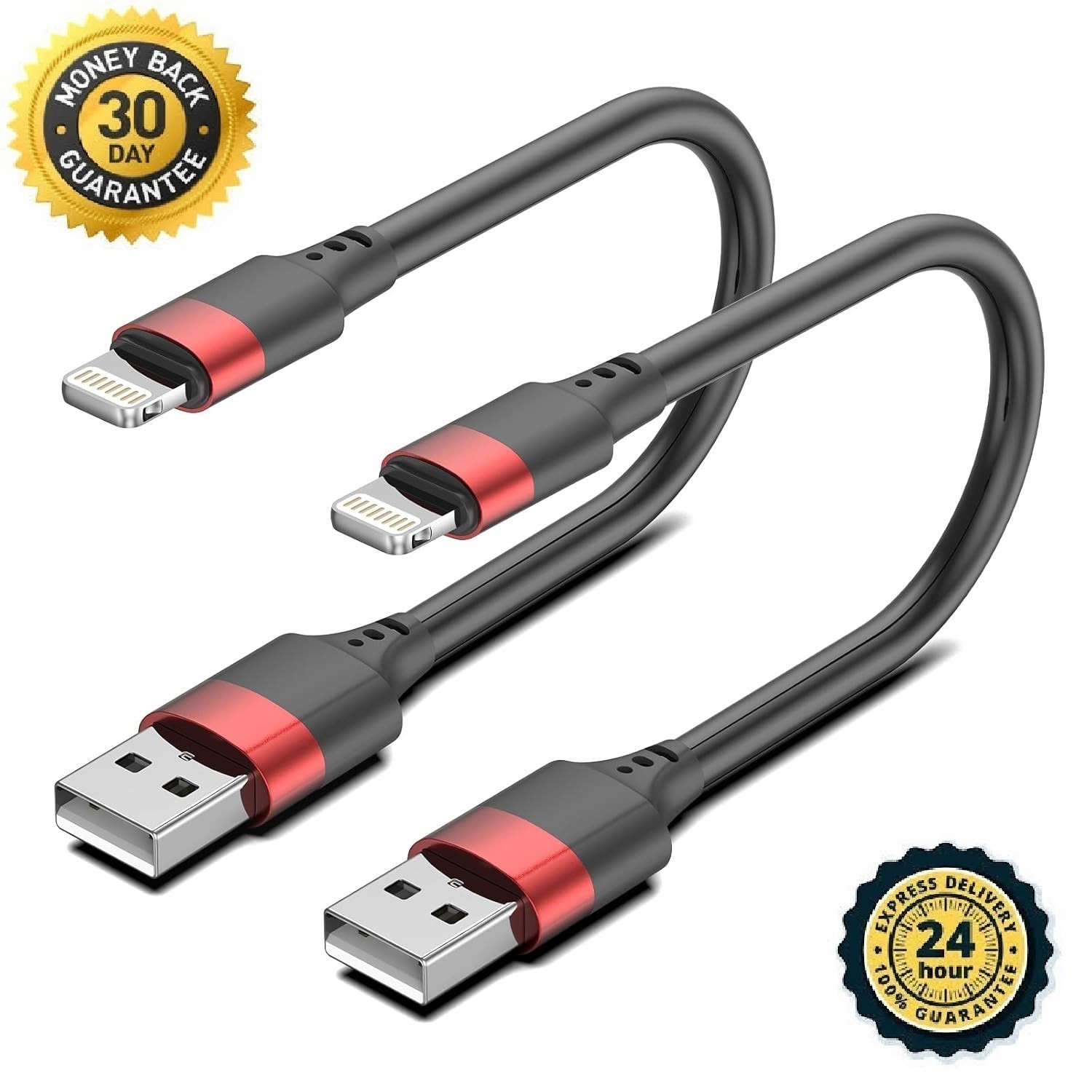 6 Inch Iphone Charger Cord, Mfi Certified Short USB to Lightning Cable for Power