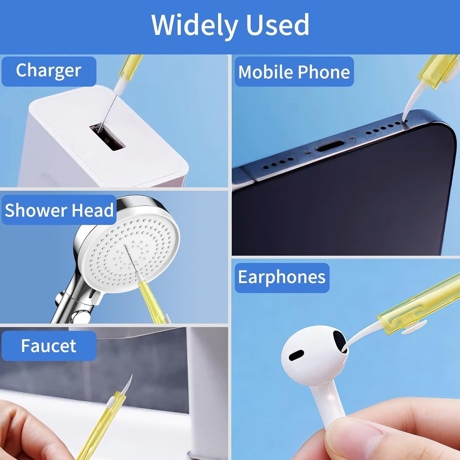 10 Pcs Phone Cleaning Kit, Port Cleaner Brushes for iPhone Samsung AirPods