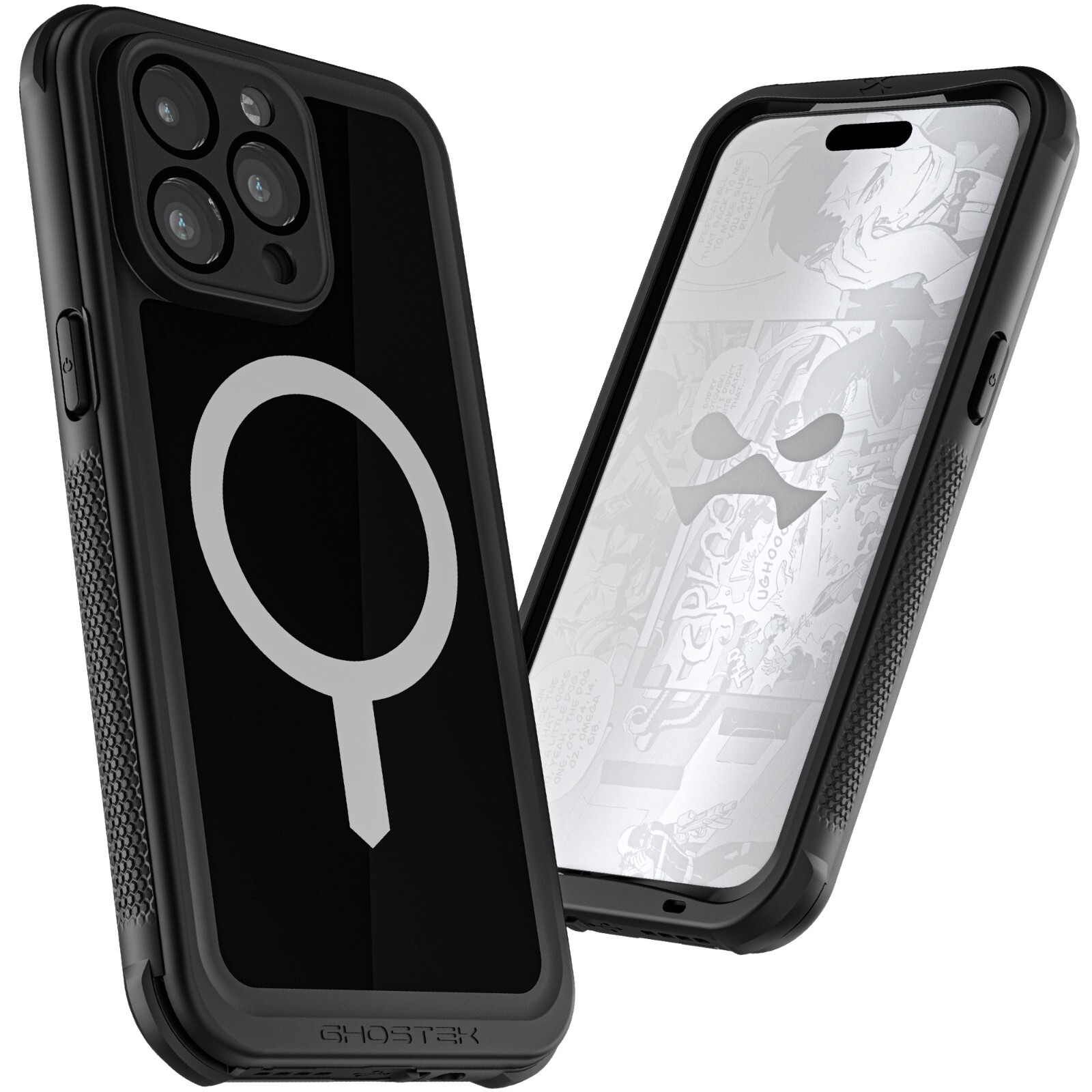 Ghostek Nautical Waterproof Case Holster Designed for iPhone 15/Plus/ 15 Pro/Max