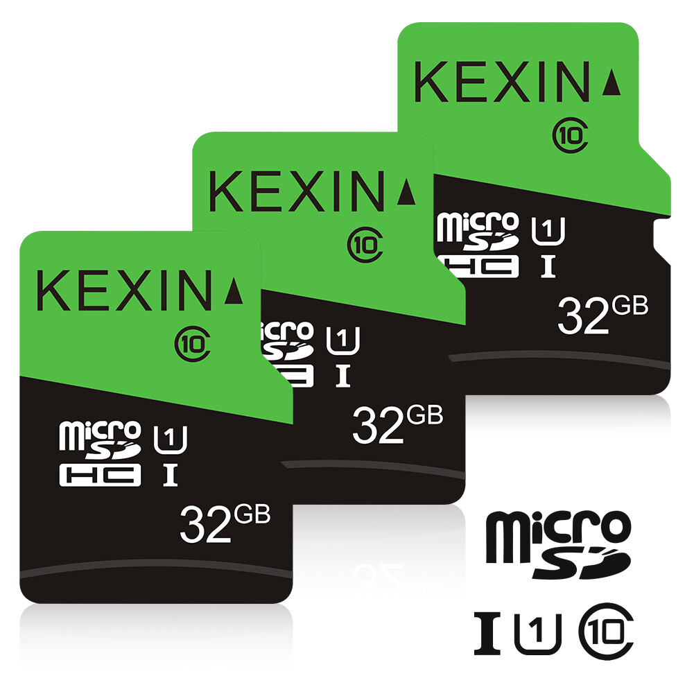 KEXIN 32GB Micro SD Card 3Pack C10 UHS-I U1 SDHC Memory Card TF Cards Storage
