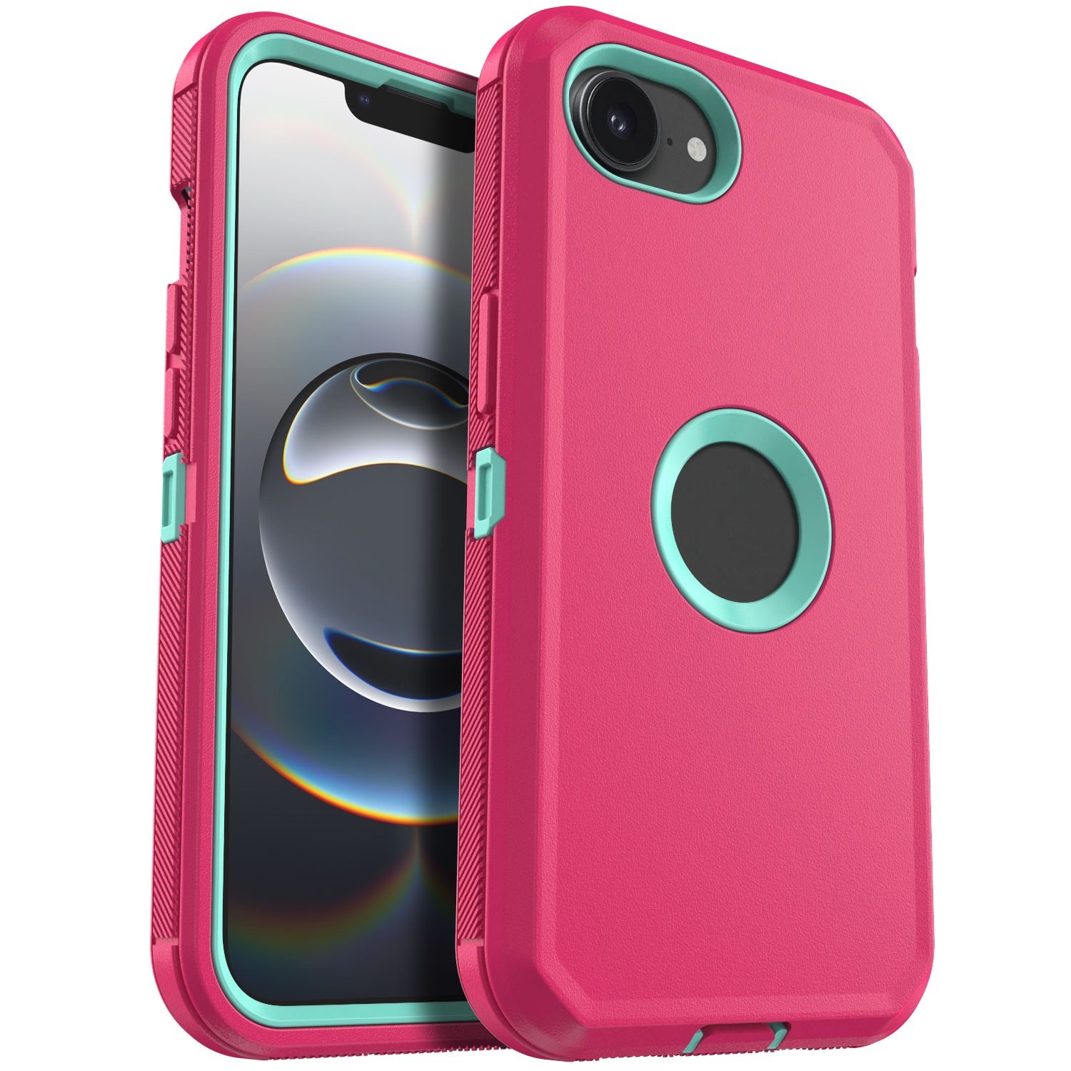 Shockproof For iPhone 16e Phone Case Heavy Duty 3in1 Layers Cover Rugged Hybrid