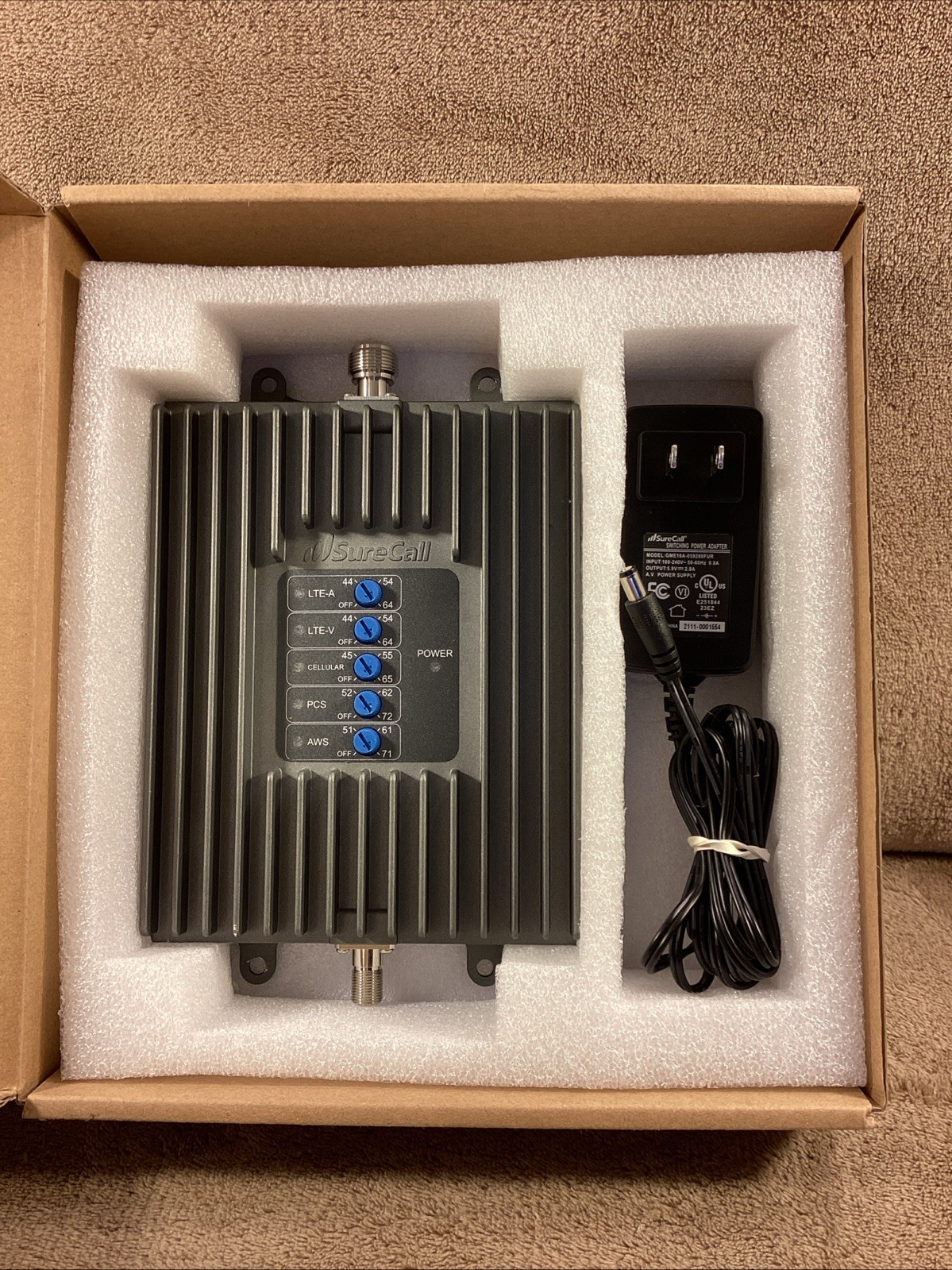 SureCall Fusion4Home 3.1 Omni/Whip Cell Phone Signal Booster UNTESTED