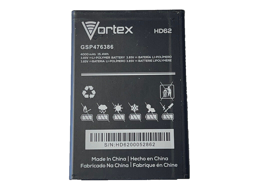 For Obama Vortex HD62 GSP476386 2800mAh 3.8V Li-ion Phone Battery Replacement