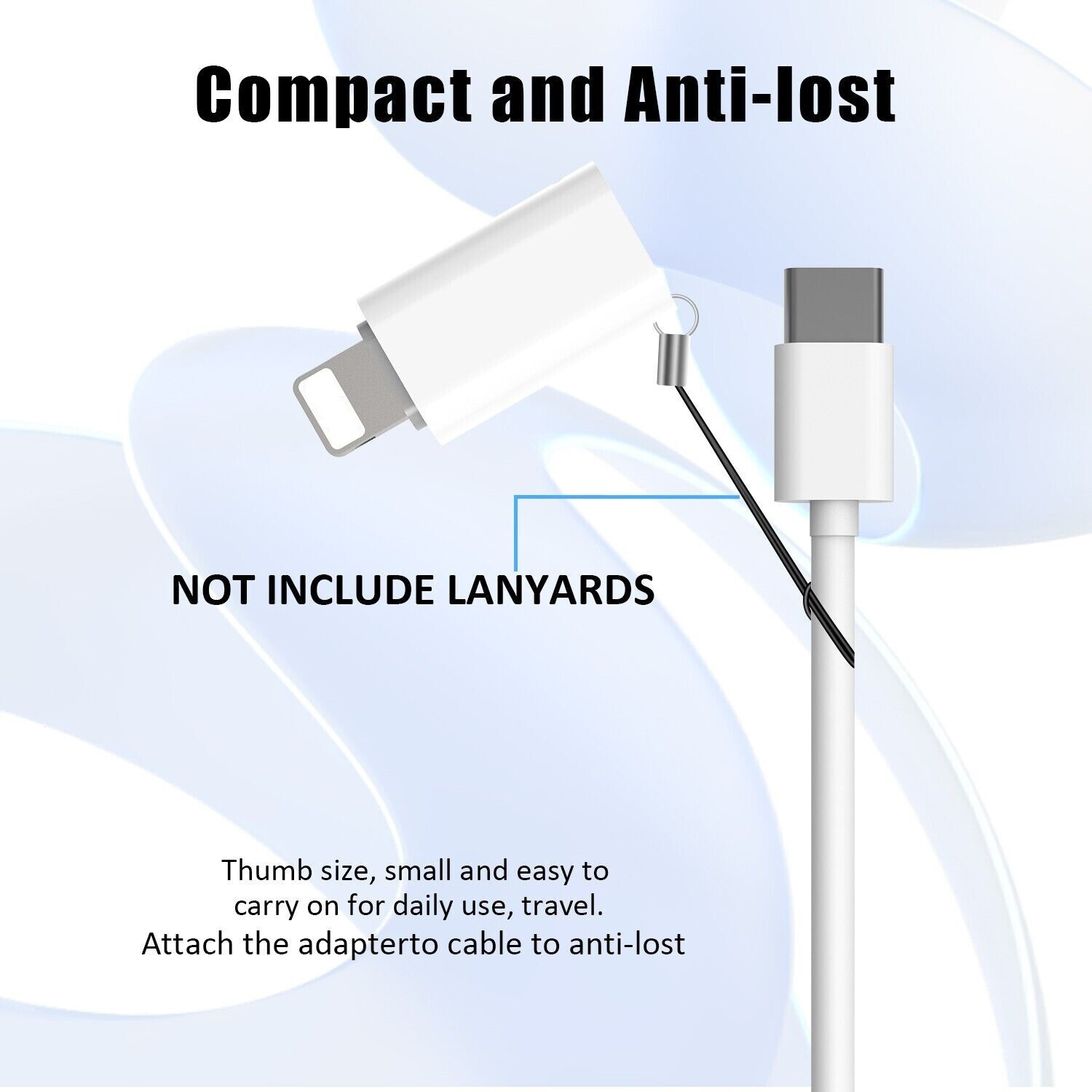 5.8USB Type C Female to iOS Male Adapter For iPhone 14/13/12/11/XR/XS/SE 3 Lot