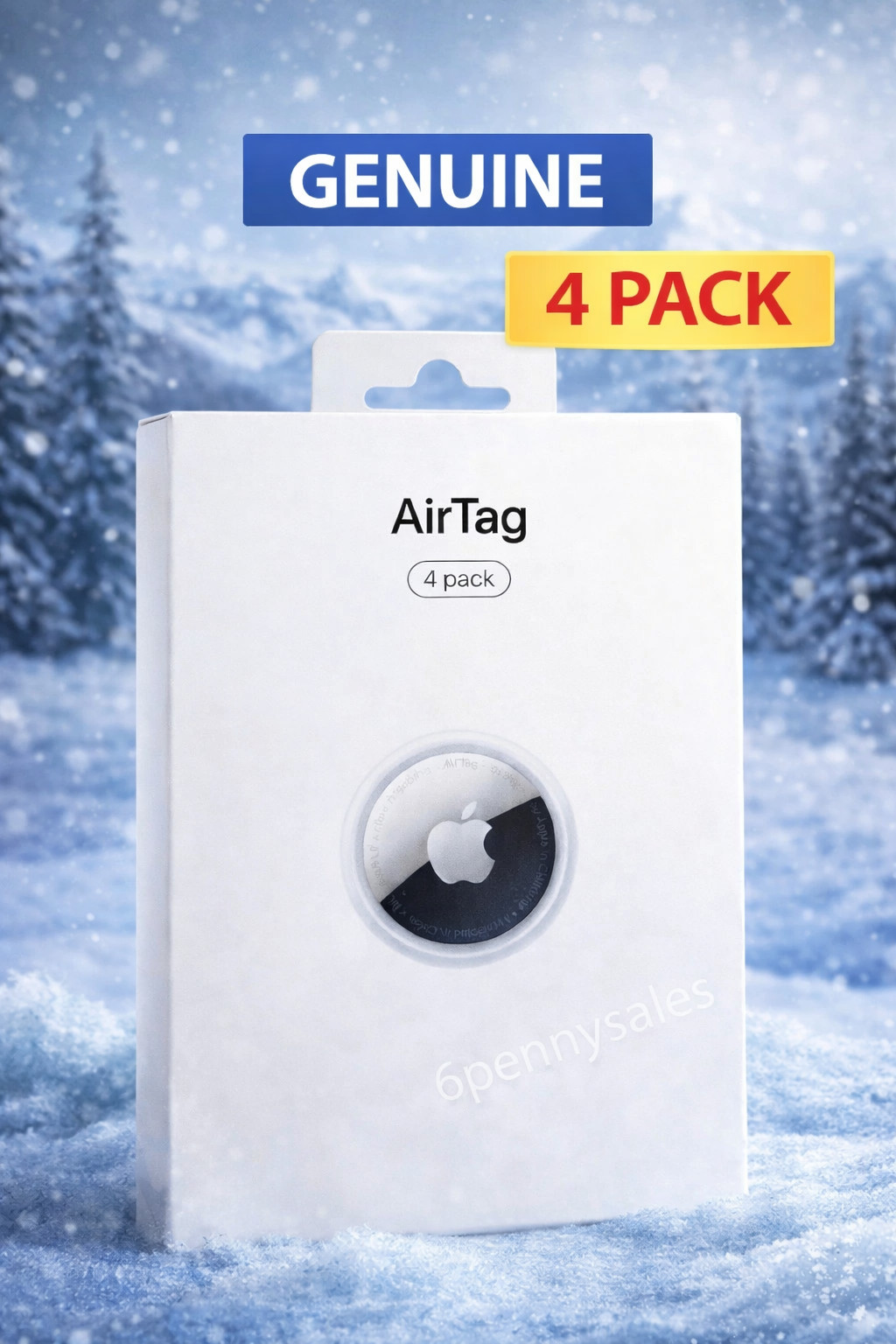 Apple AirTag Tracker 4 Pack MX542LL/A A2187 (White) Air Tag NEW SEALED!