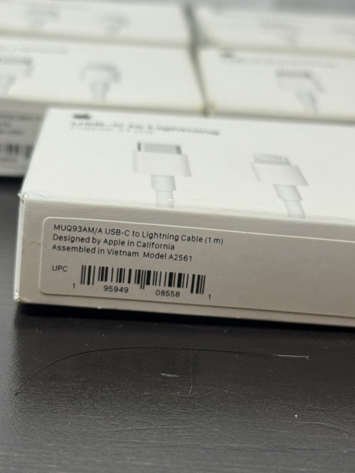 LOT Of 5 Apple MX0K2AM/A USB-C to Lightning Cable Genuine Apple OEM Cable 1 M