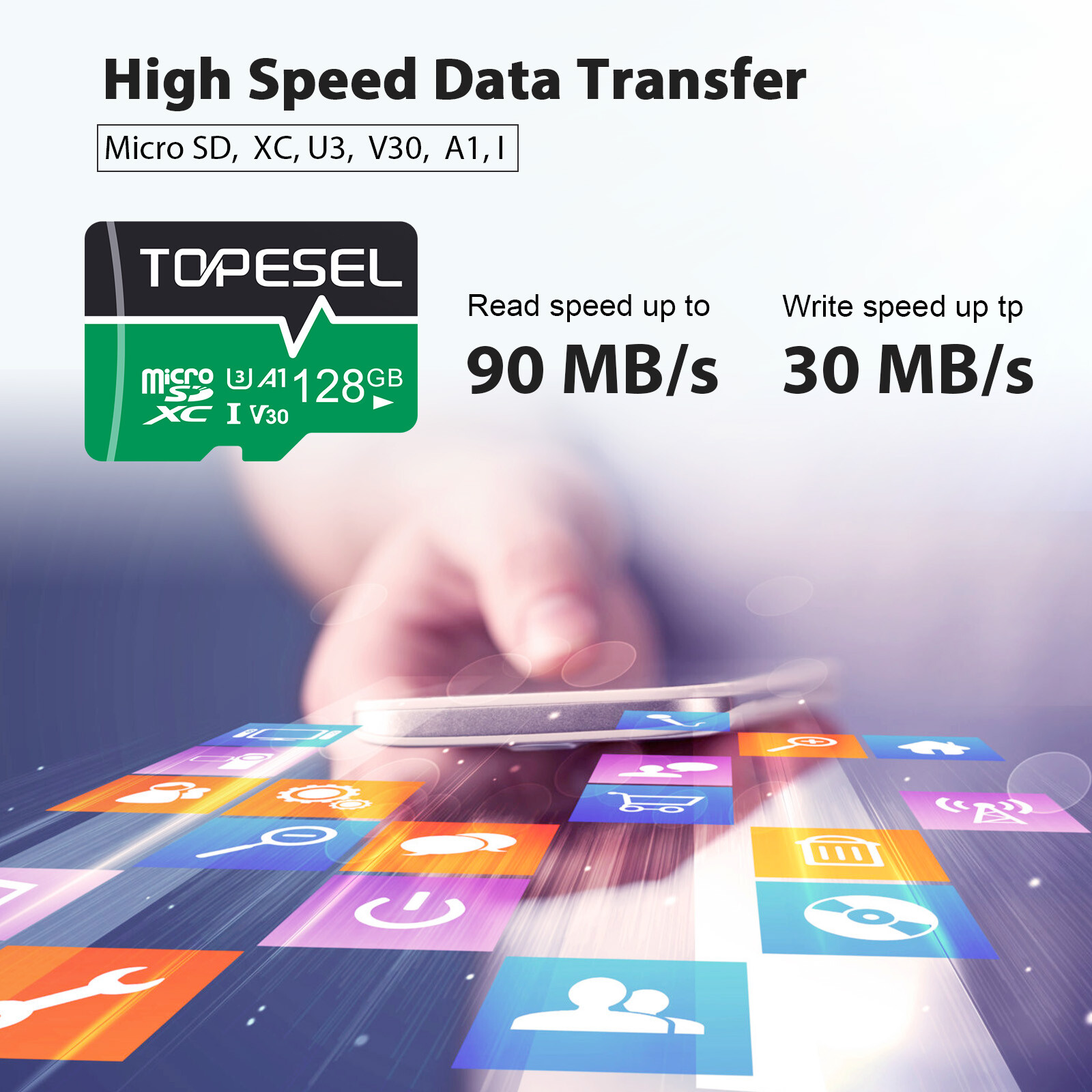 LOT 128GB Micro TF SD Card SDXC Class 10 U3 Memory Card High Speed TF Cards