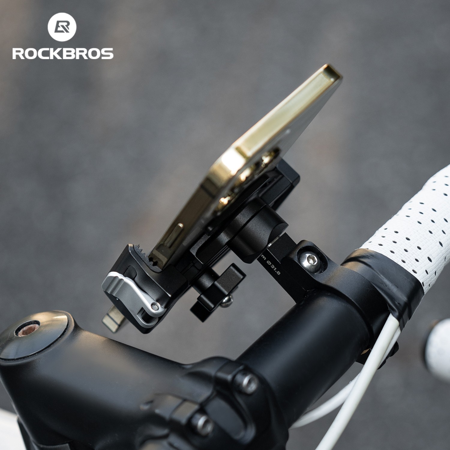 ROCKBROS Bike Phone Holder Stable 360° Adjustable MTB Road Bicycle Phone Mount