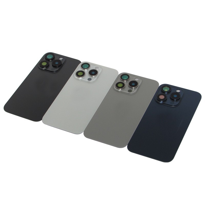 Battery Back Door Glass Cover With Camera Lens For iPhone 14 15 16 Plus Pro Max