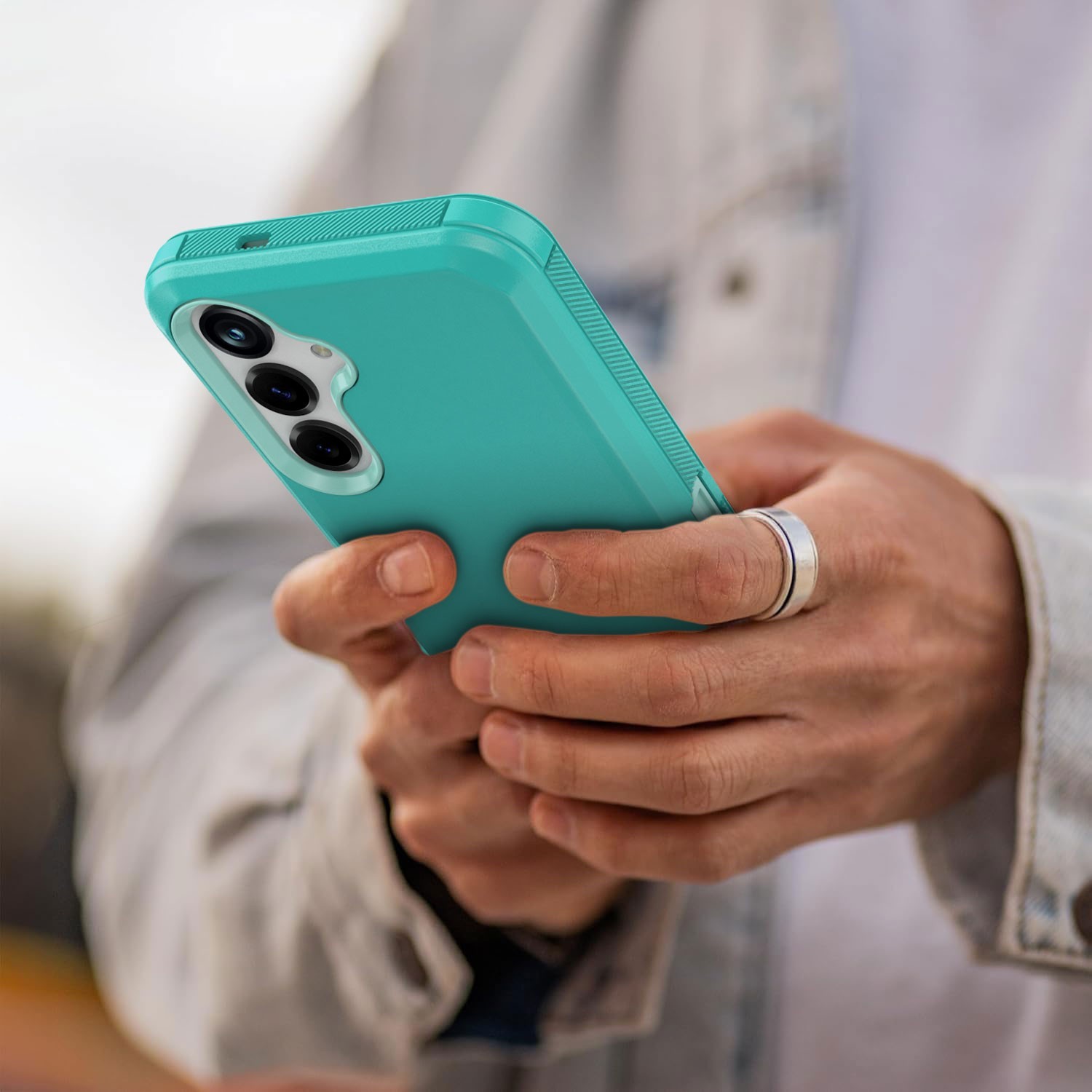 For Samsung Galaxy S24 Plus S24+ Heavy Duty Phone Case Rugged Cover 3in1 Layers