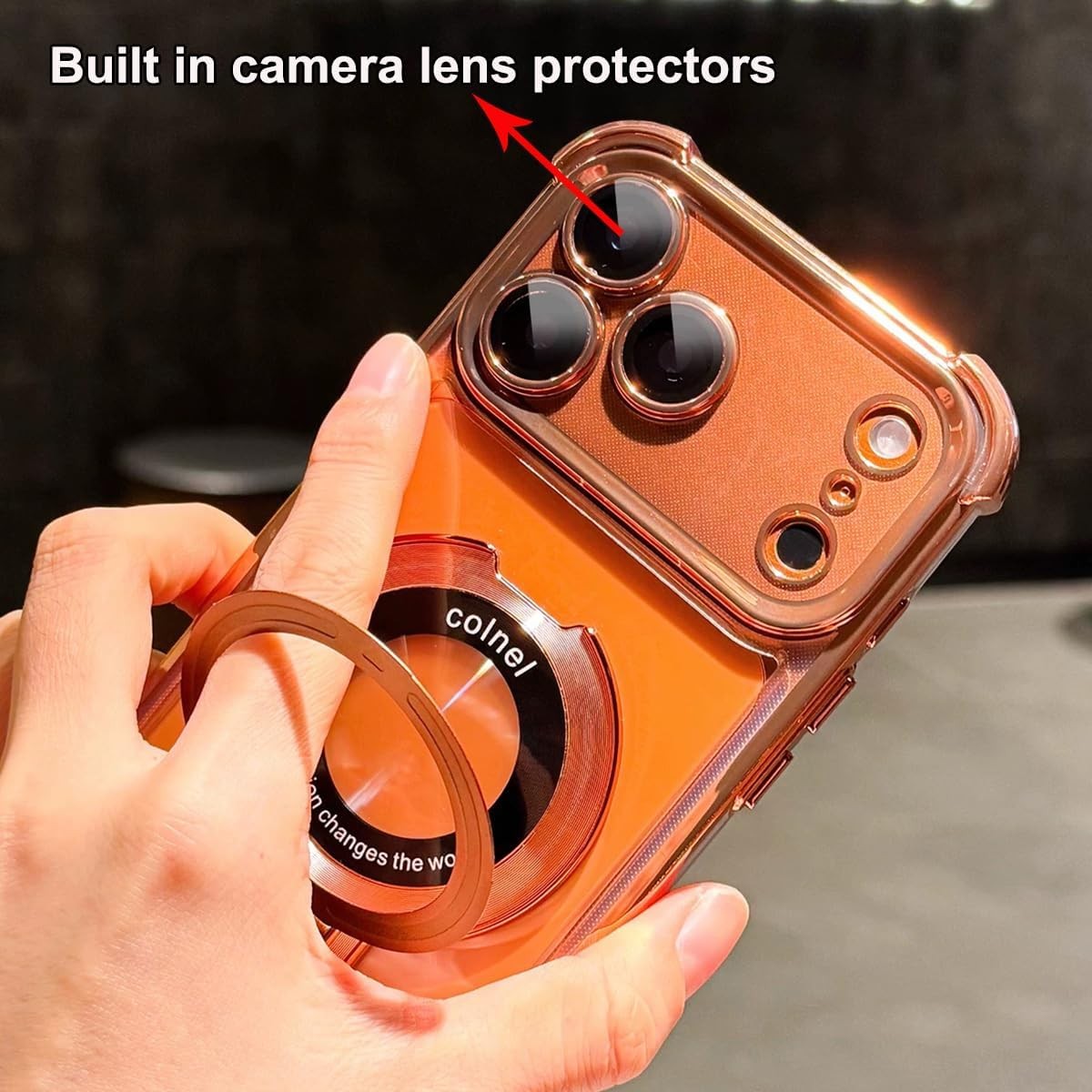For iPhone 17 Pro Max 16 15 14 13 12 Shockproof Mag Safe Stand Case Lens Cover