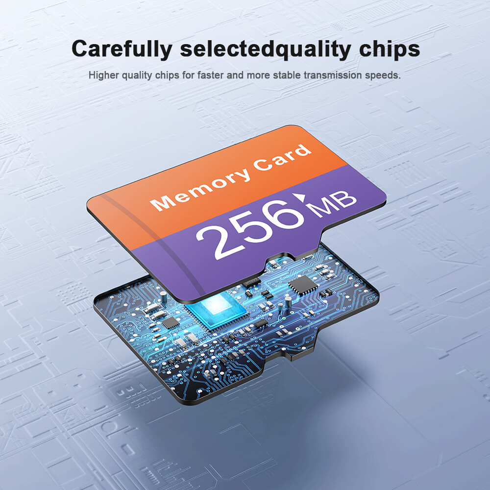 USA 256MB 5 PACK Micro SD Card Flash TF Card SD Card Class 4 With a Free Adapter