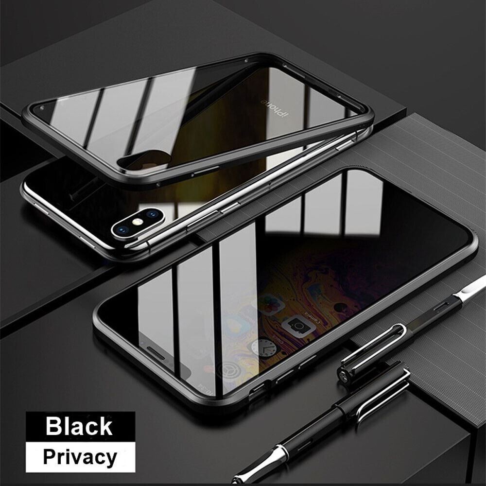 Privacy Anti Spy Magnetic 360 Protective Case For iPhone 16 Pro Max 15 14 13 17