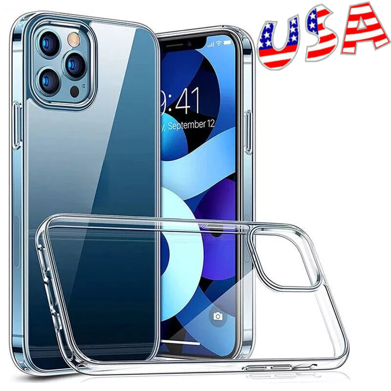 Case For iPhone 15 14 Pro Max Plus 13 11 12 lot Clear Shockproof Cover Silicone