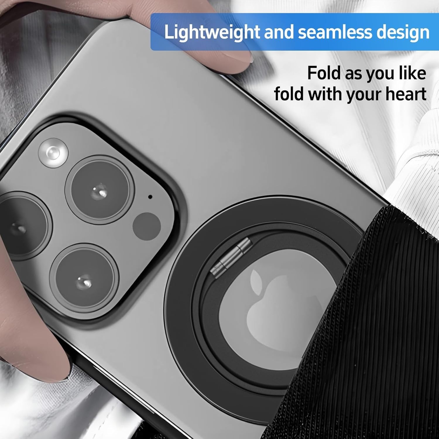 Luxury MagSafe Phone Grip – Dual Function Magnetic Holder with Ergonomic Design