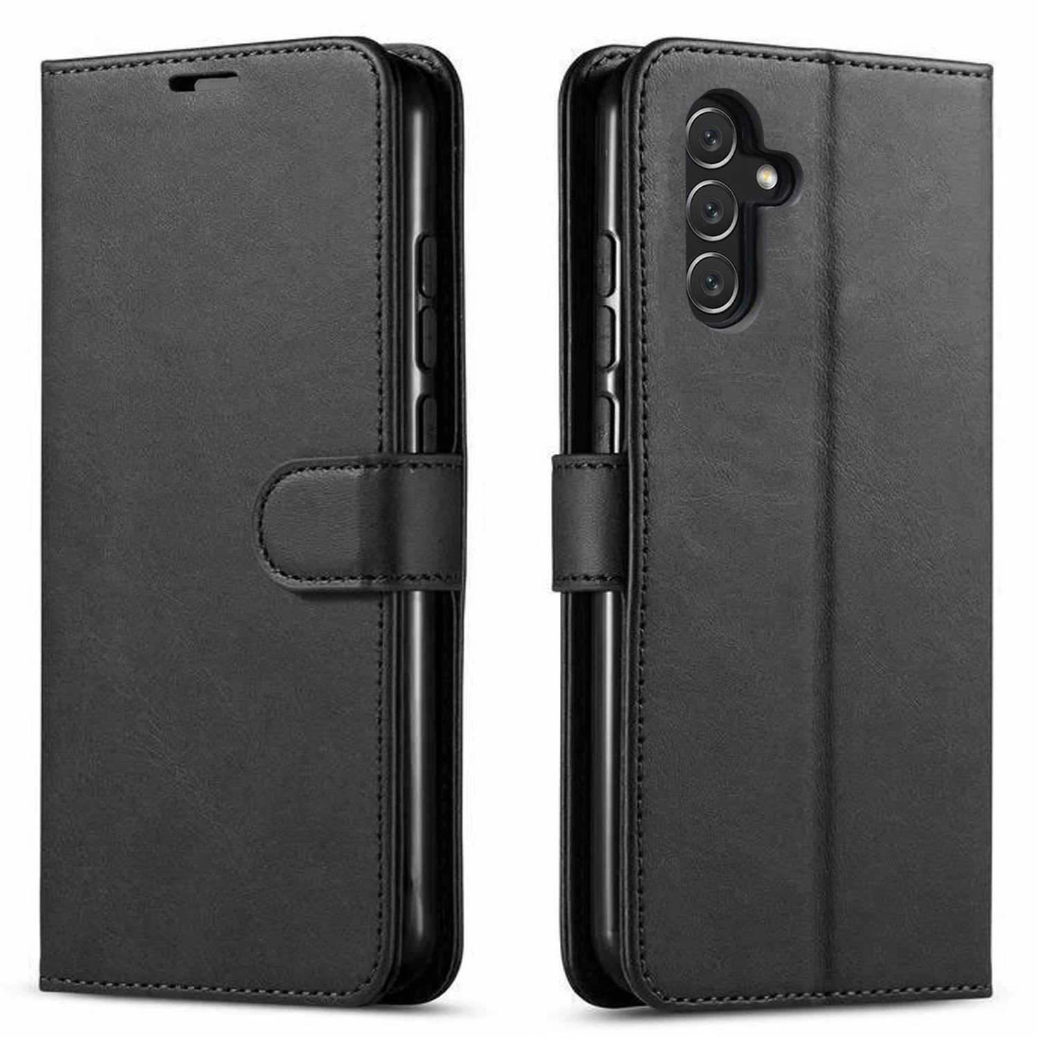 For Samsung Galaxy A17 5G Case Wallet Pouch Phone Cover + Tempered Glass Screen