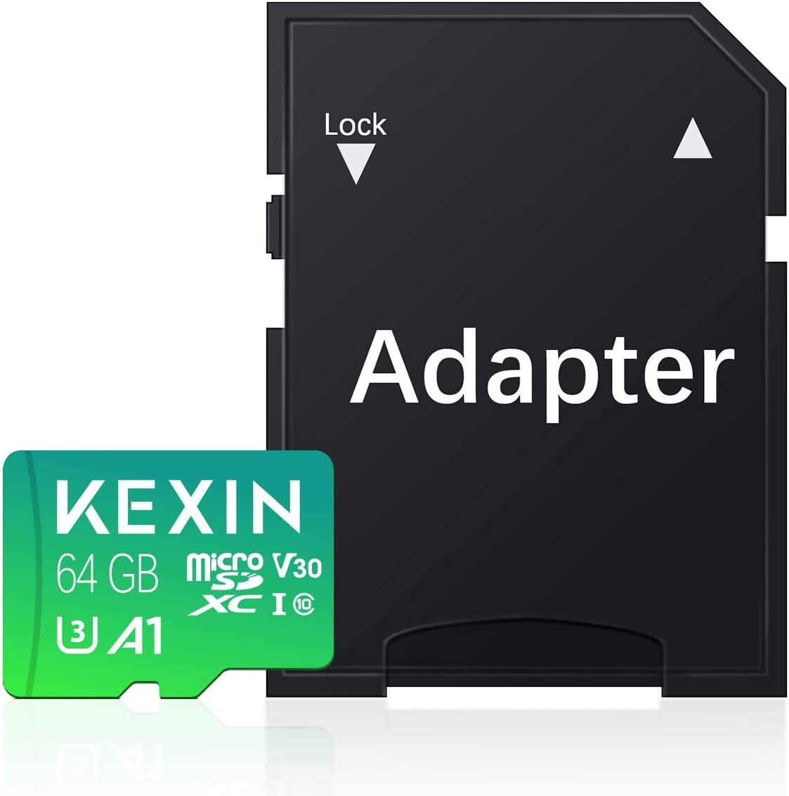 KEXIN 1/2/4 Pack Micro SD Card 64GB Memory Card w/Adapter microSDXC UHS-I U3 C10