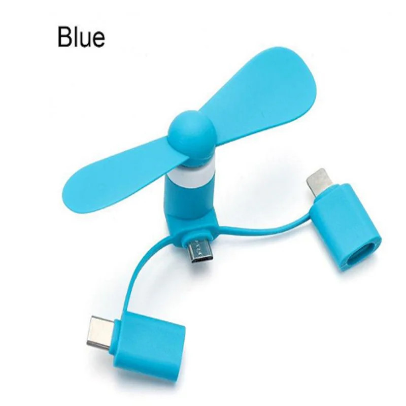 1 pc 3-in-1 USB-C Phone Cooler Fan Portable Mini Universal NEW