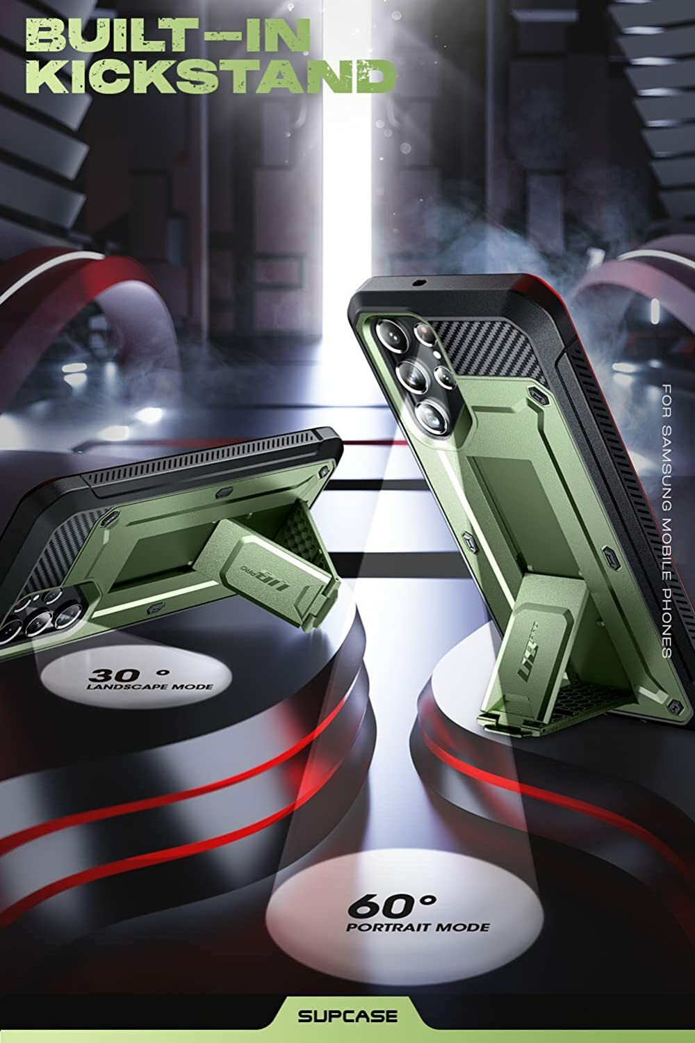 For Samsung Galaxy S22 Ultra 5G, SUPCASE Unicorn Beetle Pro Kickstand Case Cover