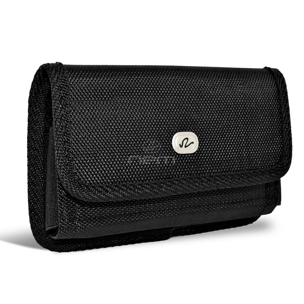 For Samsung Galaxy S9 / S9 Plus Horizontal Nylon Canvas Pouch Holster Case Cover
