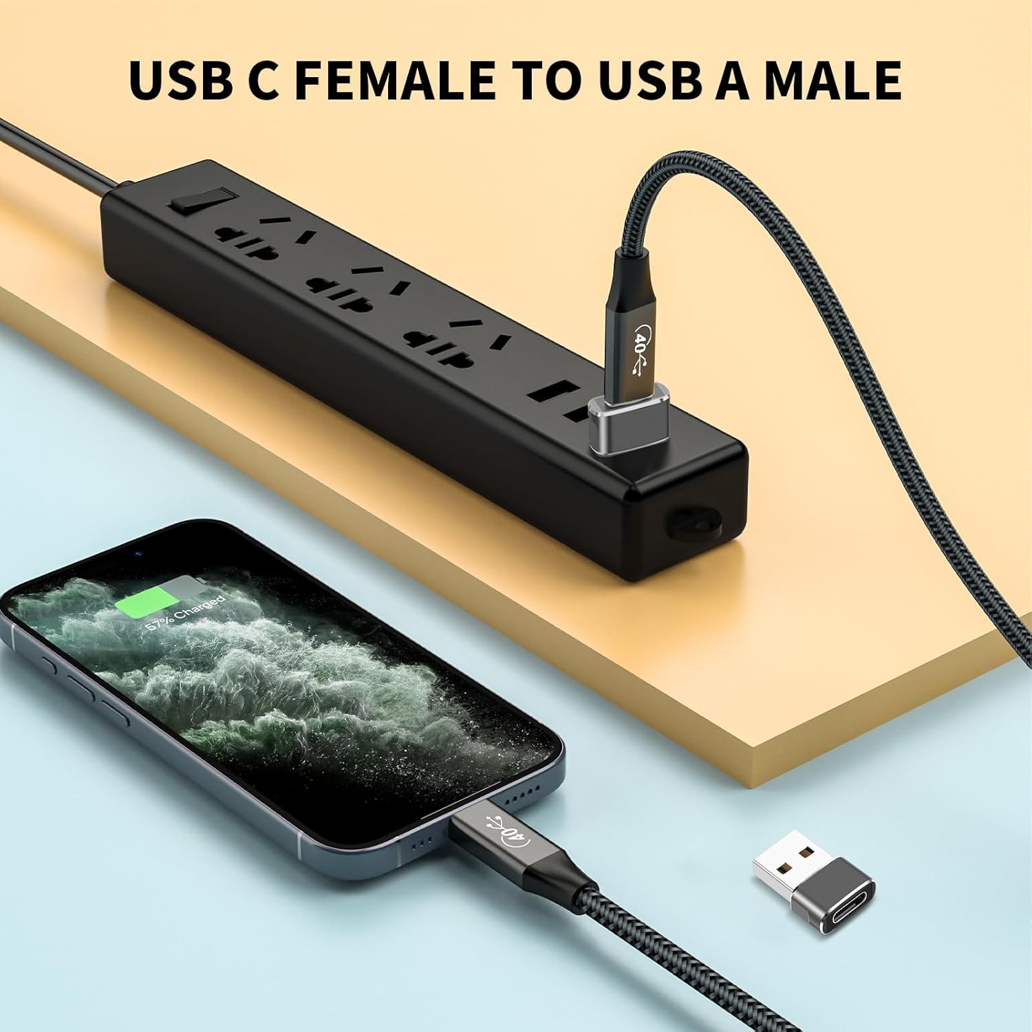 200PCS USB C3.1 Type C Female to USB3.0 Type A Male Port Converter Adapter Lot