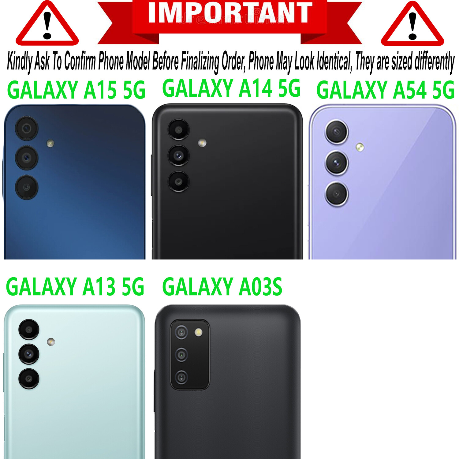 For Samsung Galaxy A15 5G A16 A14 A54 A35 A03S Case Phone Cover Shockproof+Glass