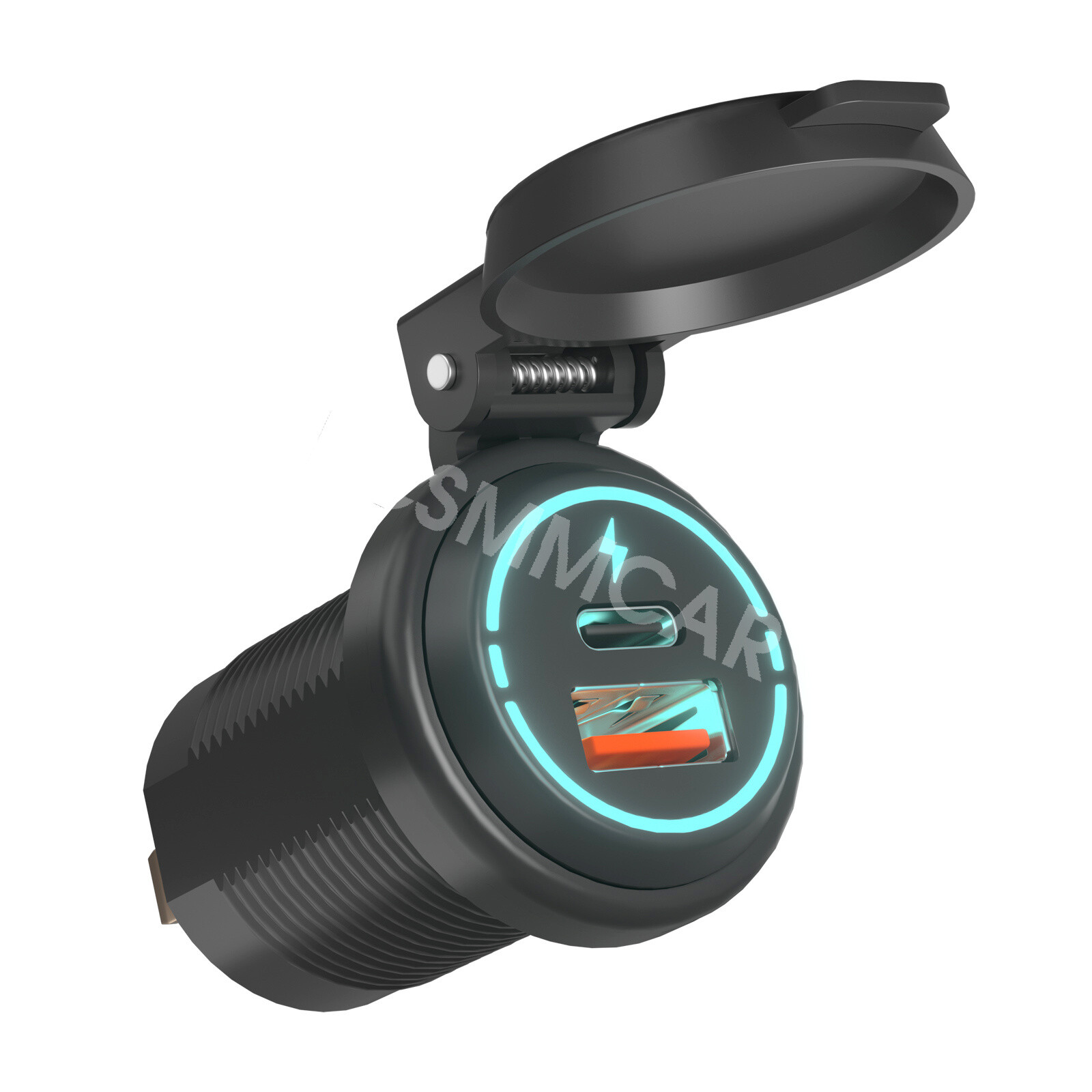12V/24V USB PD Car Phone Charger Cigerette Lighter Socket Adapter Charging Plug