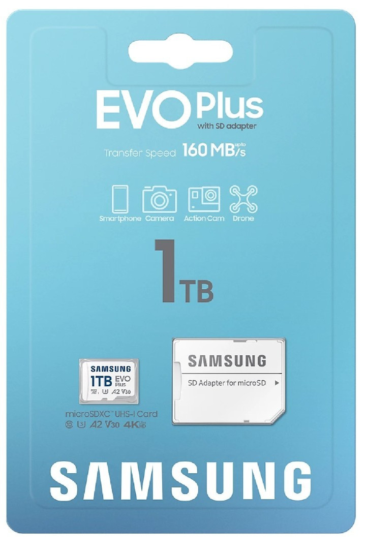 Samsung Evo Plus 256GB 512GB 1TB 2TB Micro SD SDXC A2 V30 HD 130MB/s Memory Card