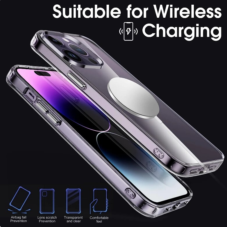 For iPhone 14 13 12 11 Pro Max Mini Soft Silicone Clear Cover Shockproof Case
