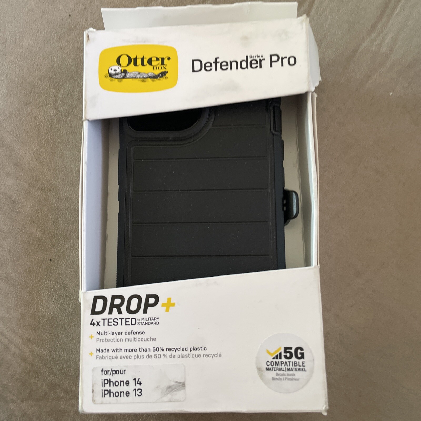 OtterBox Defender Pro iPhone 13/14 Case/Holster Black Genuine