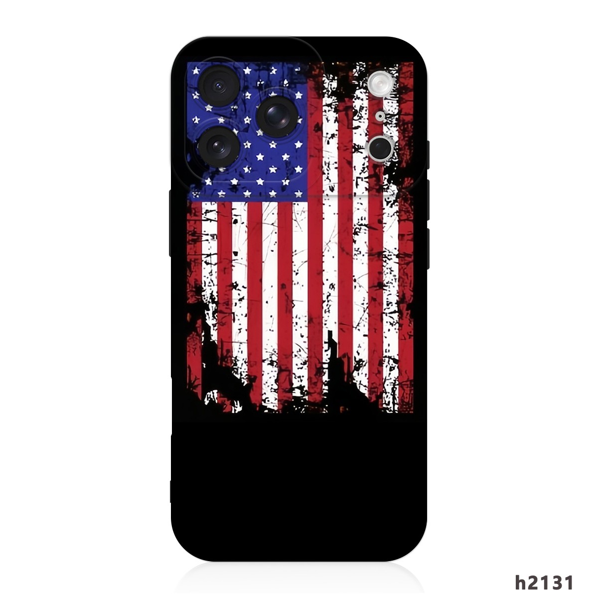 Antique USA Flags Designed Silicone Phone Cover Case For iPhone 17 Pro/16e/15/14