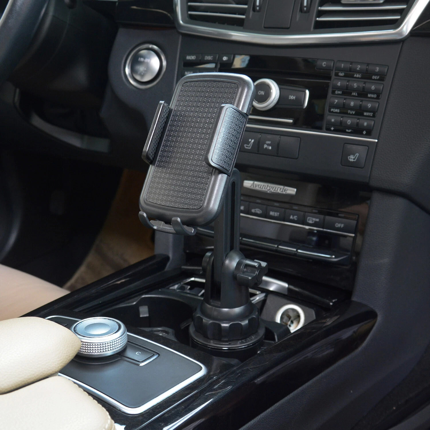 Universal 360° Adjustable Phone Mount Car Cup Holder Stand Cradle For Cell Phone